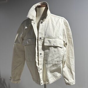 Zara Men's Off-White Military Jacket
